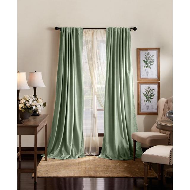 Martha Stewart Lucca Velvet 50" x 95" Blackout Curtain Set