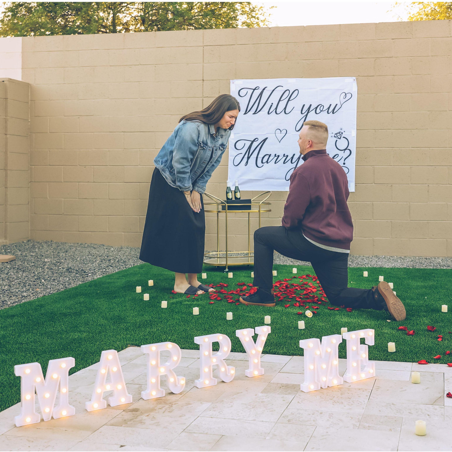The moment Justin asked Katie to be together forever.