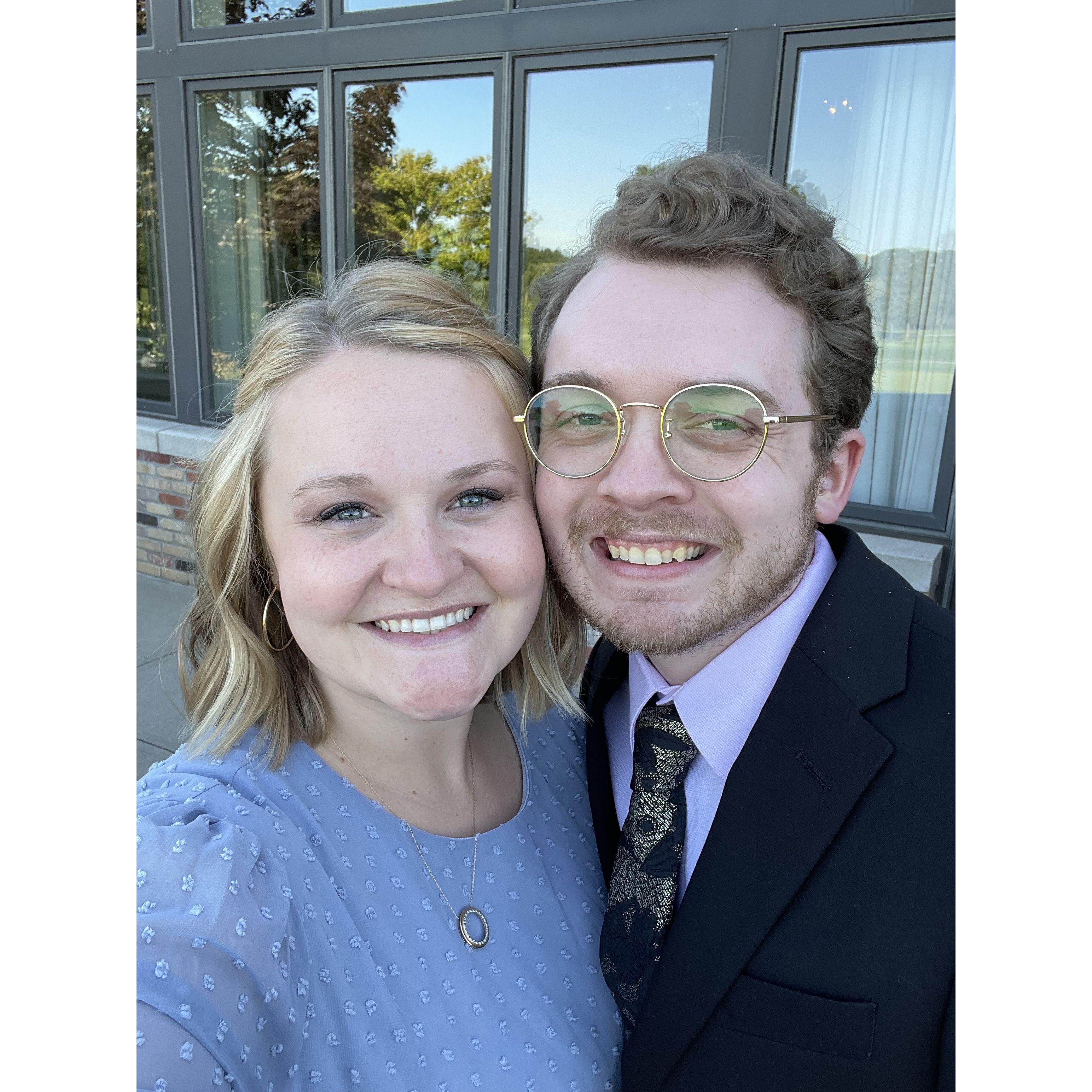 Us at Lizzie and Nicks wedding!
