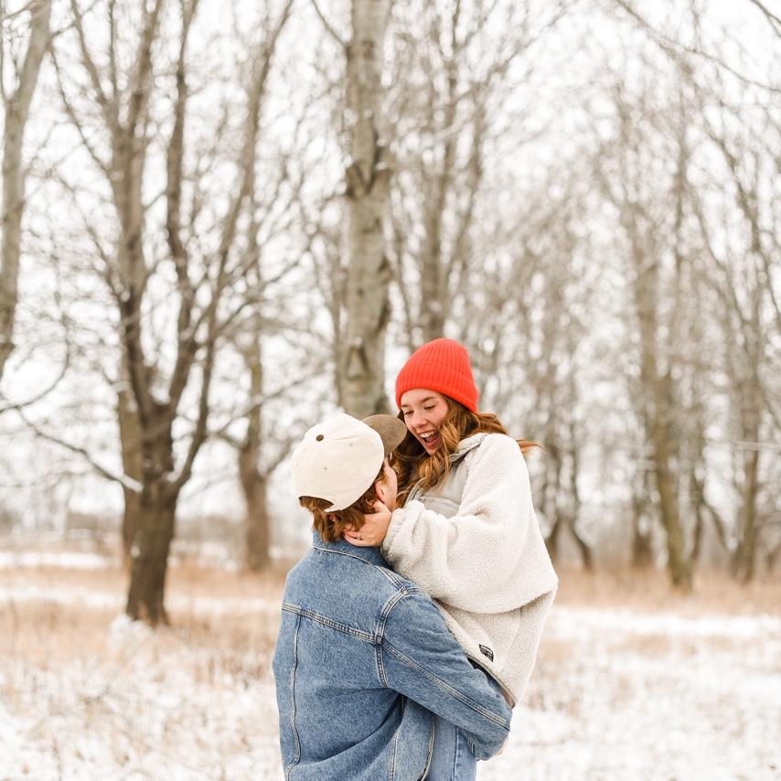 Engagement photos with one of our besties!