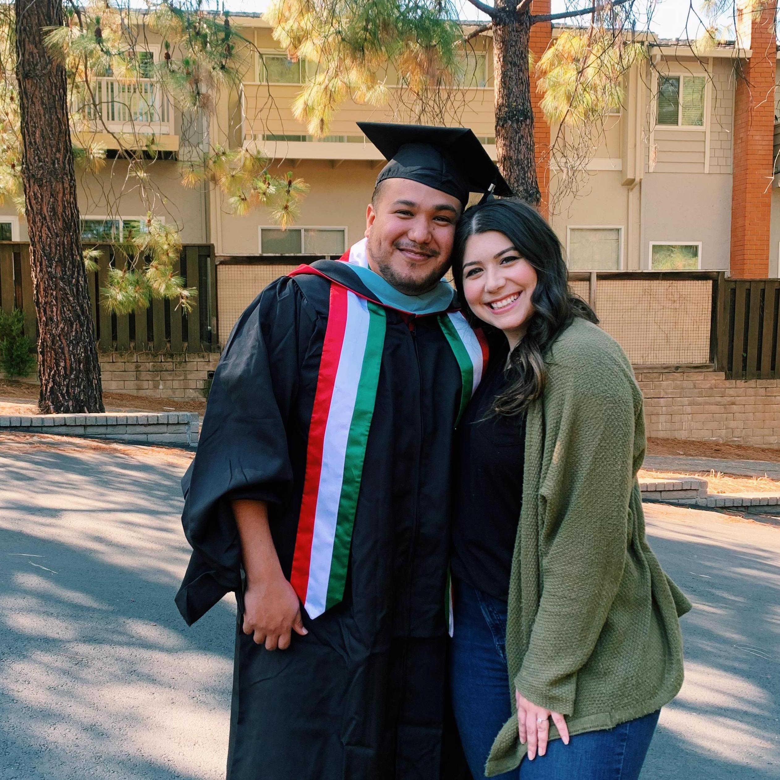Celebrating Manuel completing his Master's degree!
