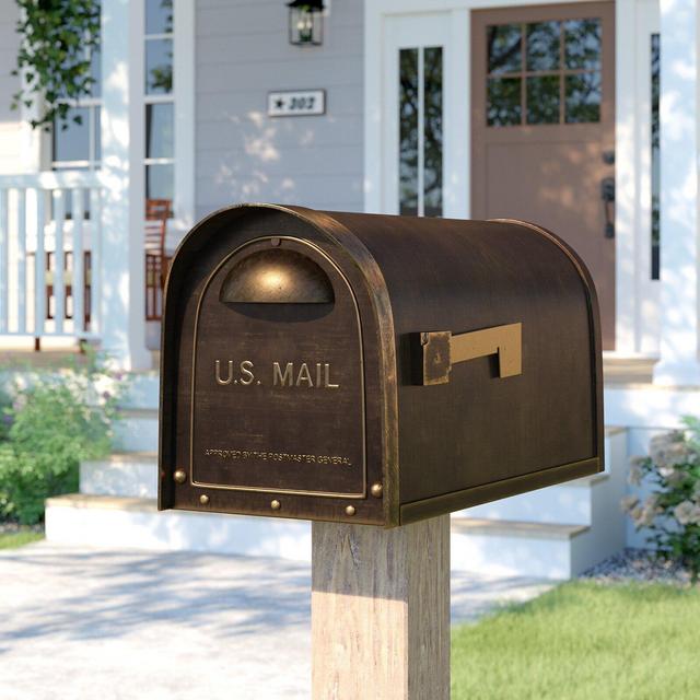 Baldwin 20 x 10 Aluminum Post Mounted Mailbox