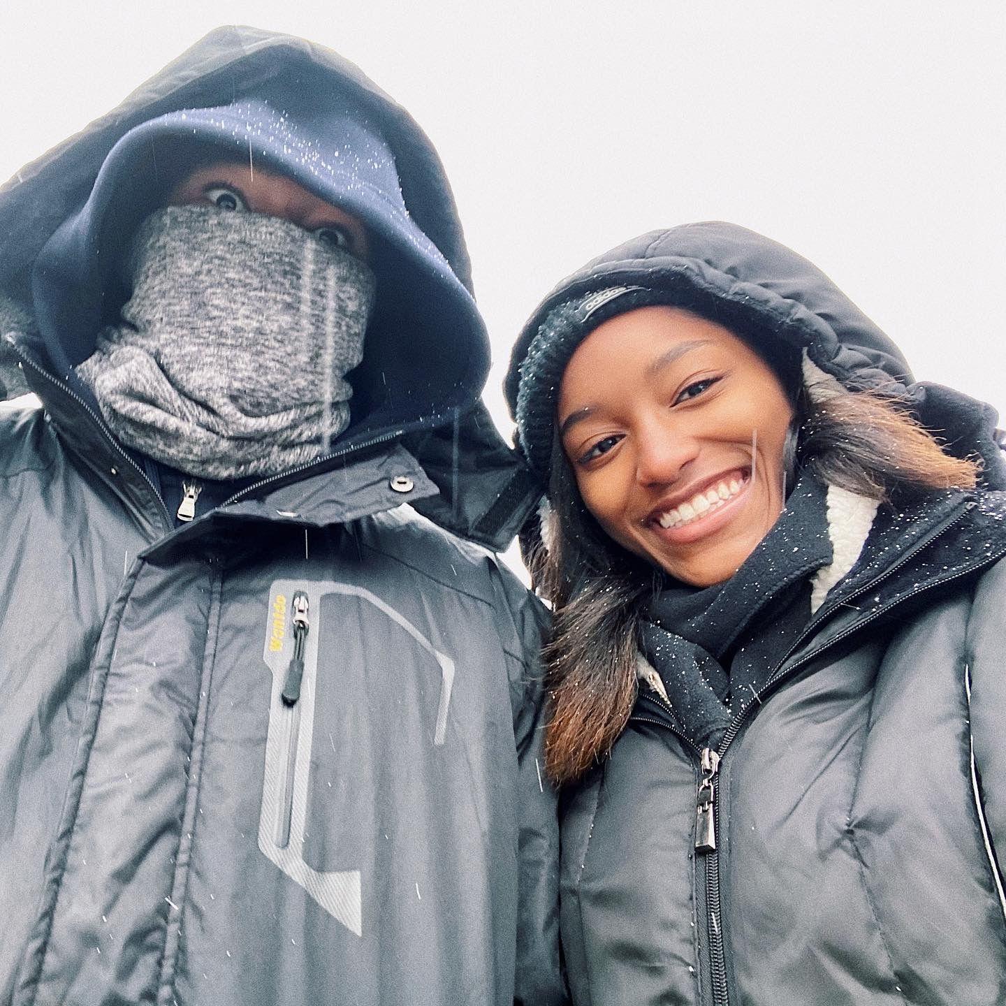 The coldest cold we've ever felt at this point, visiting Roger's Aunt in Toronto - 
November 2019