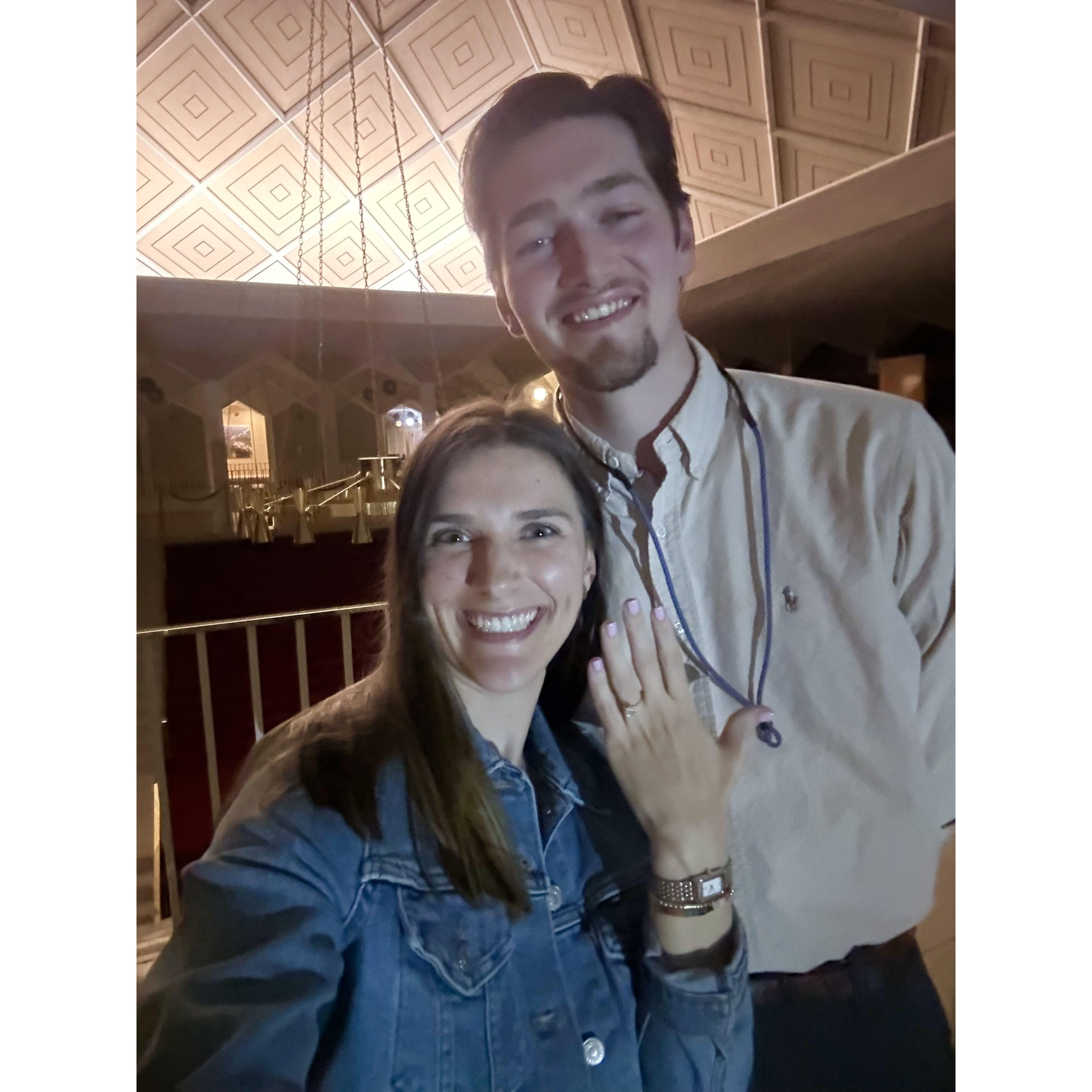Right after William's proposal!