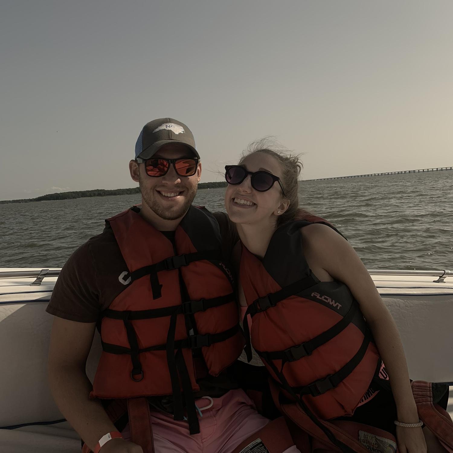 Loving our summer adventures like parasailing!