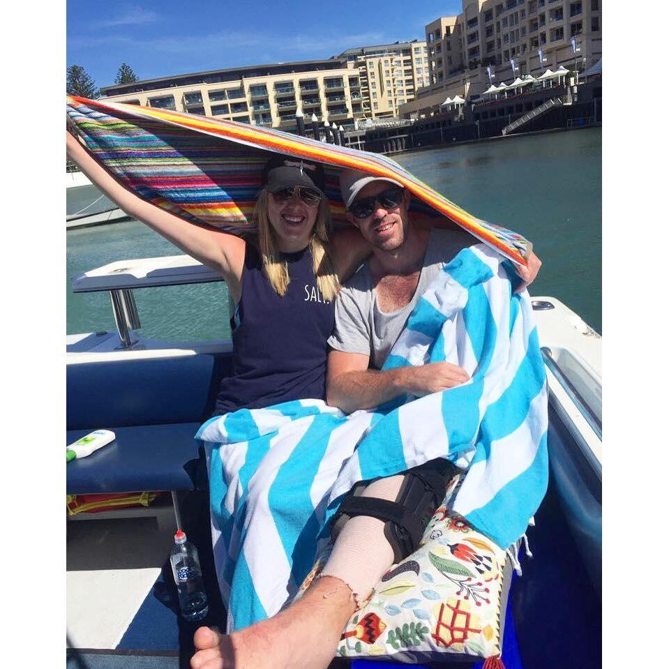 Adelaide, Australia - Kelsey's first visit to Aus and Sam with an injured knee
