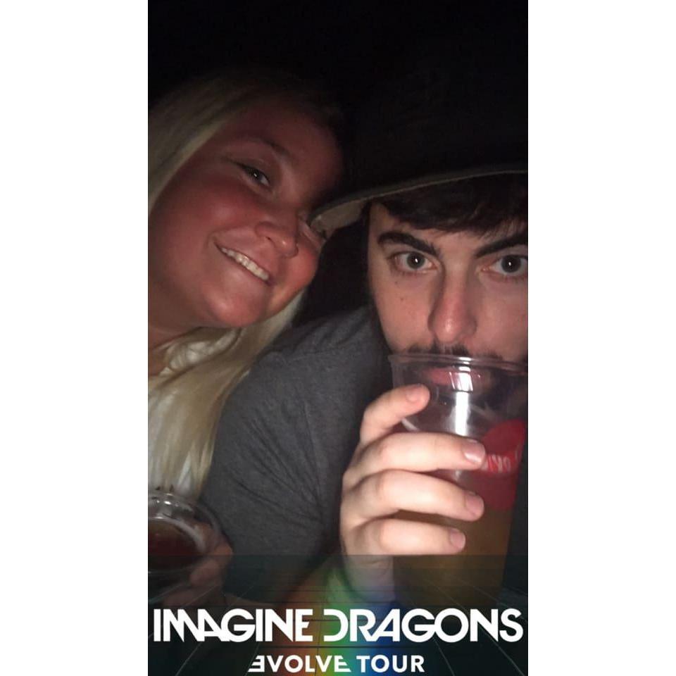 Our first concert together. (Imagine Dragons)