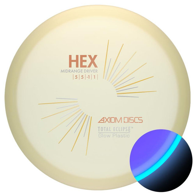 Axiom Discs Total Eclipse Glow 2.0 Hex Disc Golf Midrange (Colors May Vary)