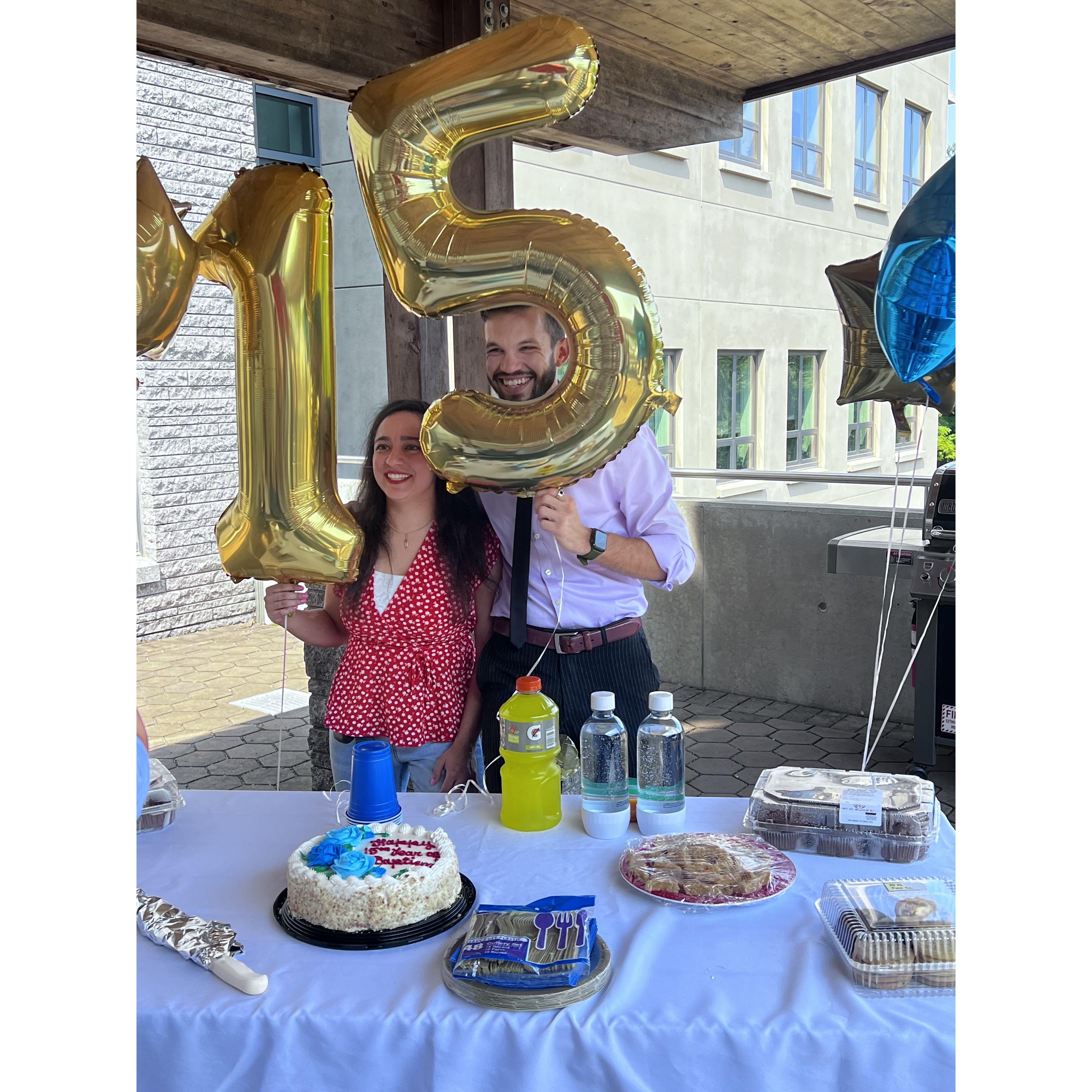 Cassidy's 15 Year Baptism Anniversary