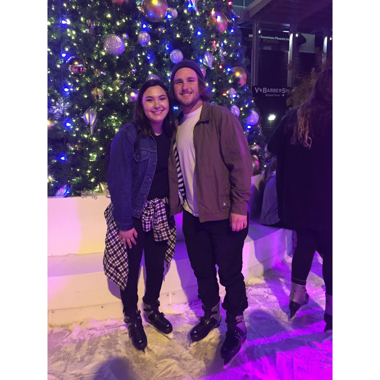 2016 - Ice skating date for our first Christmas as a couple