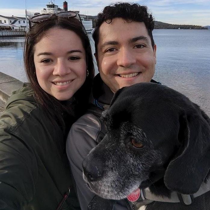 Our two year anniversary. Looking at the beauty of Lake George.