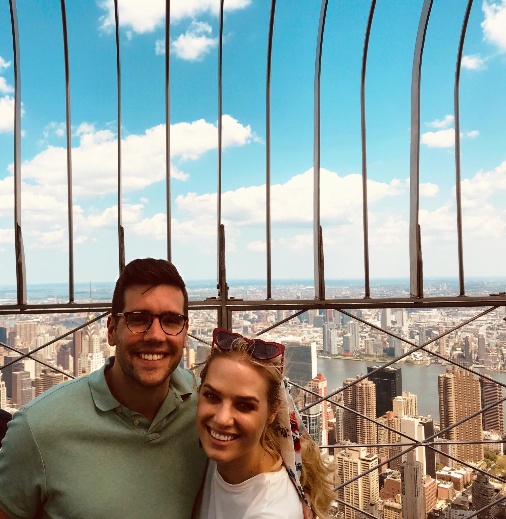 At the top of the Empire State Building