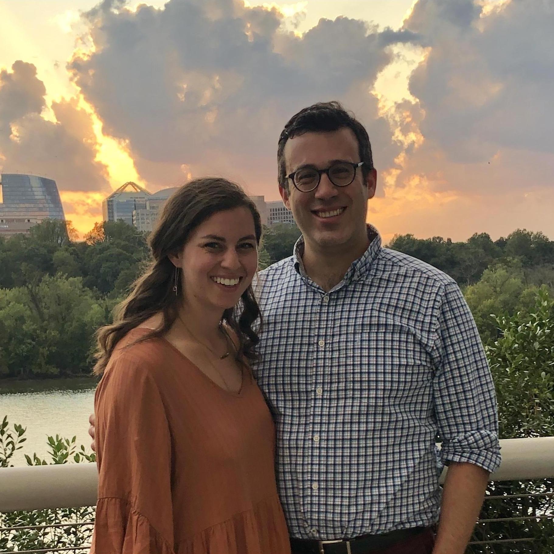 At the Kennedy Center for Aladdin. Fun fact: Right before this photo was taken we were talking about how many couples likely get engaged at this spot and seconds later we witnessed a proposal!