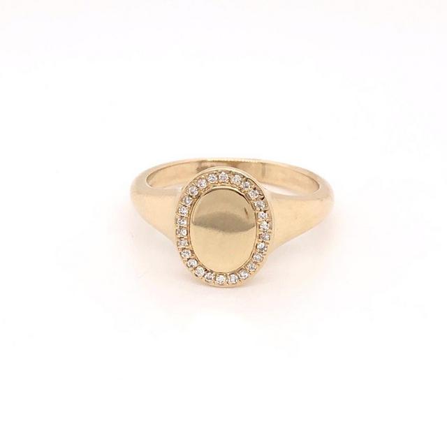 Houston Diamond Girl Diamond Signet Ring