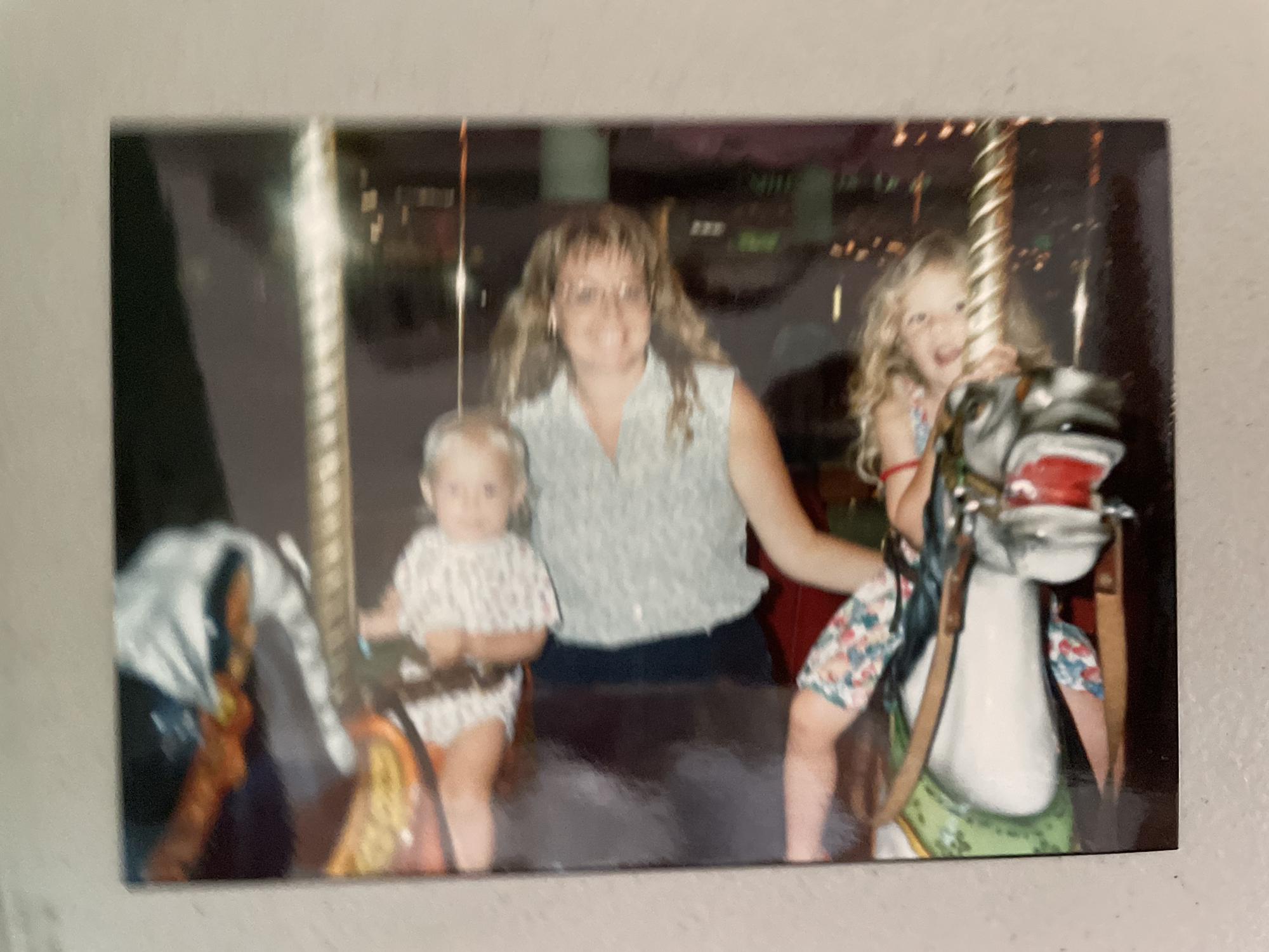 Maggie Holmes (MOTB) with Taylor (right) and Caitlin (left) at the local county fair.
