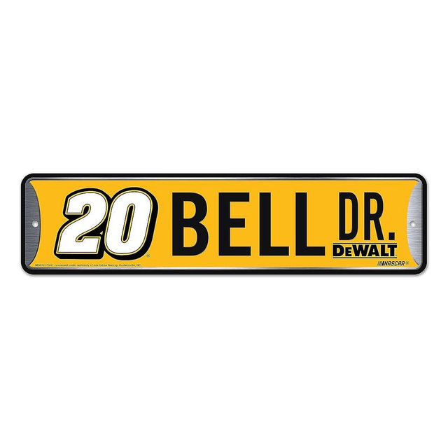 Rico Industries NASCAR Racing Metal Street Sign 4" x 15" Home Décor - Bedroom - Office - Man Cave