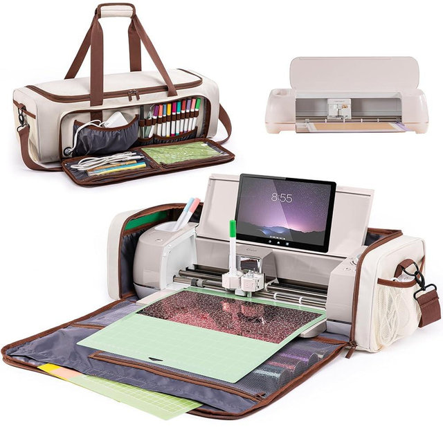 IMAGINING Carrying Case Bag for Cricut Maker 4, Maker 3, Explore 4, Explore 3, Explore Air 2, Large Opening Storage for Cricut Accessories and Suppliers