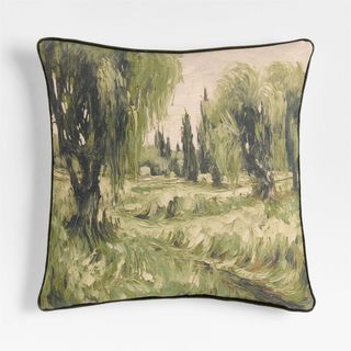 Tuscan Landscape Square Throw Pillow Cover