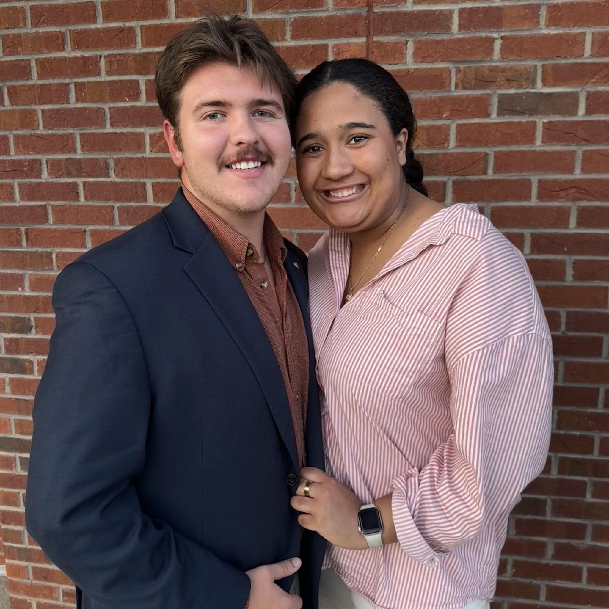 Us at Andrew's ring ceremony!