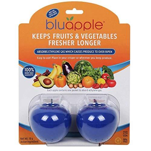 Bluapple Produce Freshness Saver Balls - Extend The Life of Fruits and Vegetables In The Refrigerator Or In A Fruit Bowl By Absorbing Ethylene Gas To Keep Produce Fresher Longer