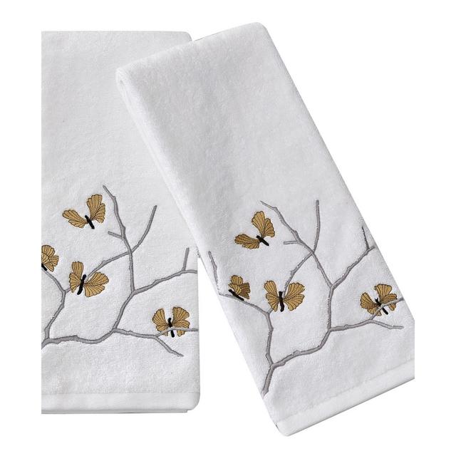 Michael Aram Butterfly Gingko Embroidered Towel Set, 2 Pieces