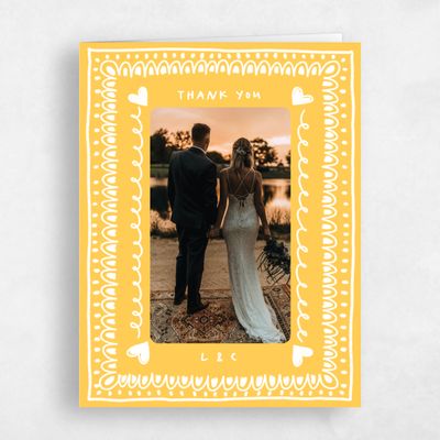 Yellow Wedding Thank You - Ceres Photo