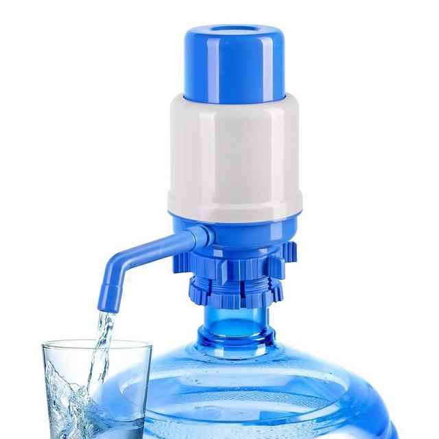 Manual Water Pump for 5 Gallon Bottle – Universal Fit for Crown Top and Screw Top Jugs - Adjustable Tubs, Protective Spout Cap, Cleaning Brush, BPA-Free Food-Grade Materials – 5 Gallon Water Pump