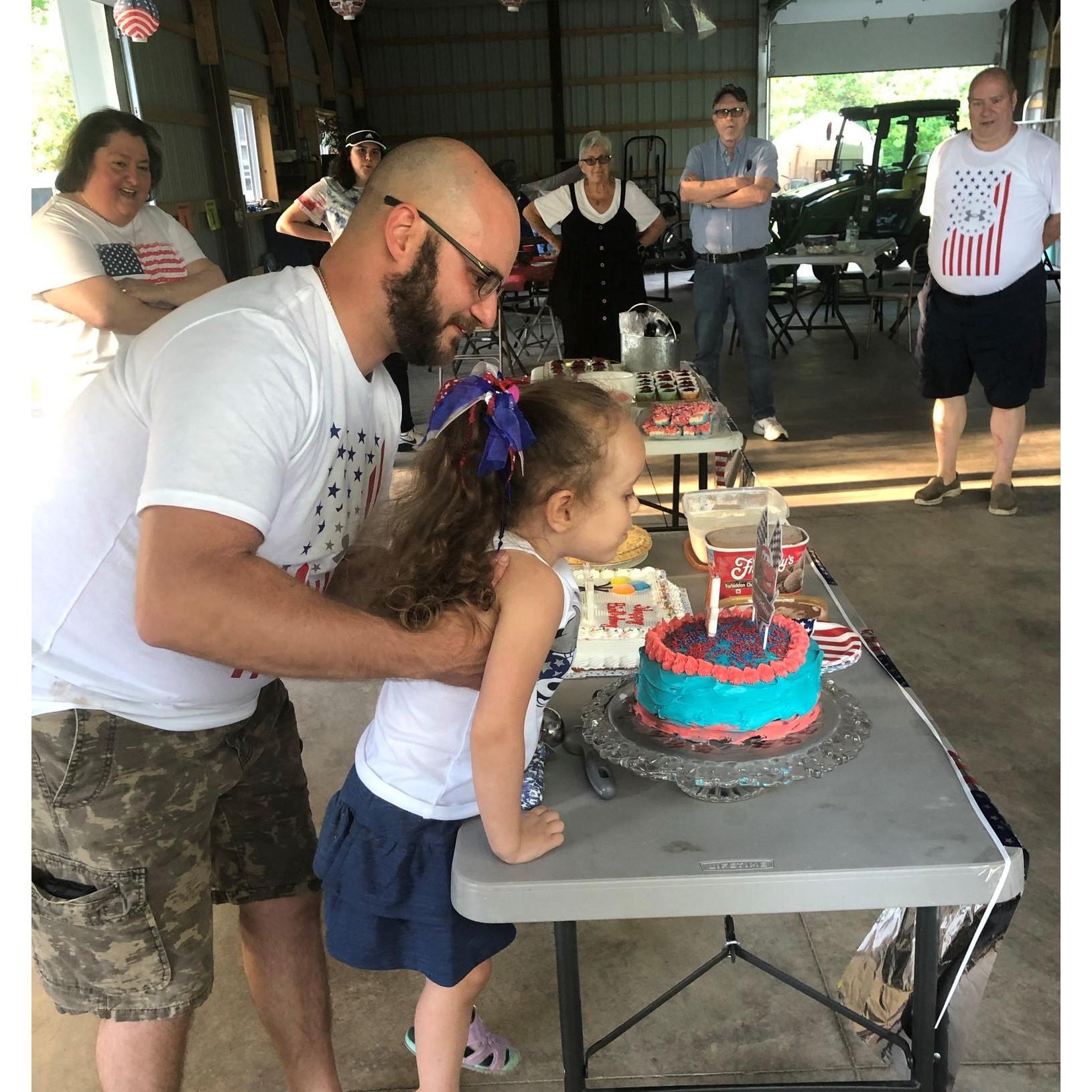 Frank and Ali's joint birthday party, July 2021