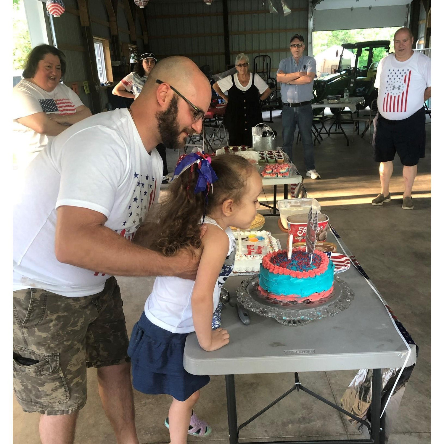 Frank and Ali's joint birthday party, July 2021