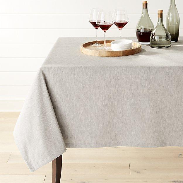 Linden Grey Tablecloth