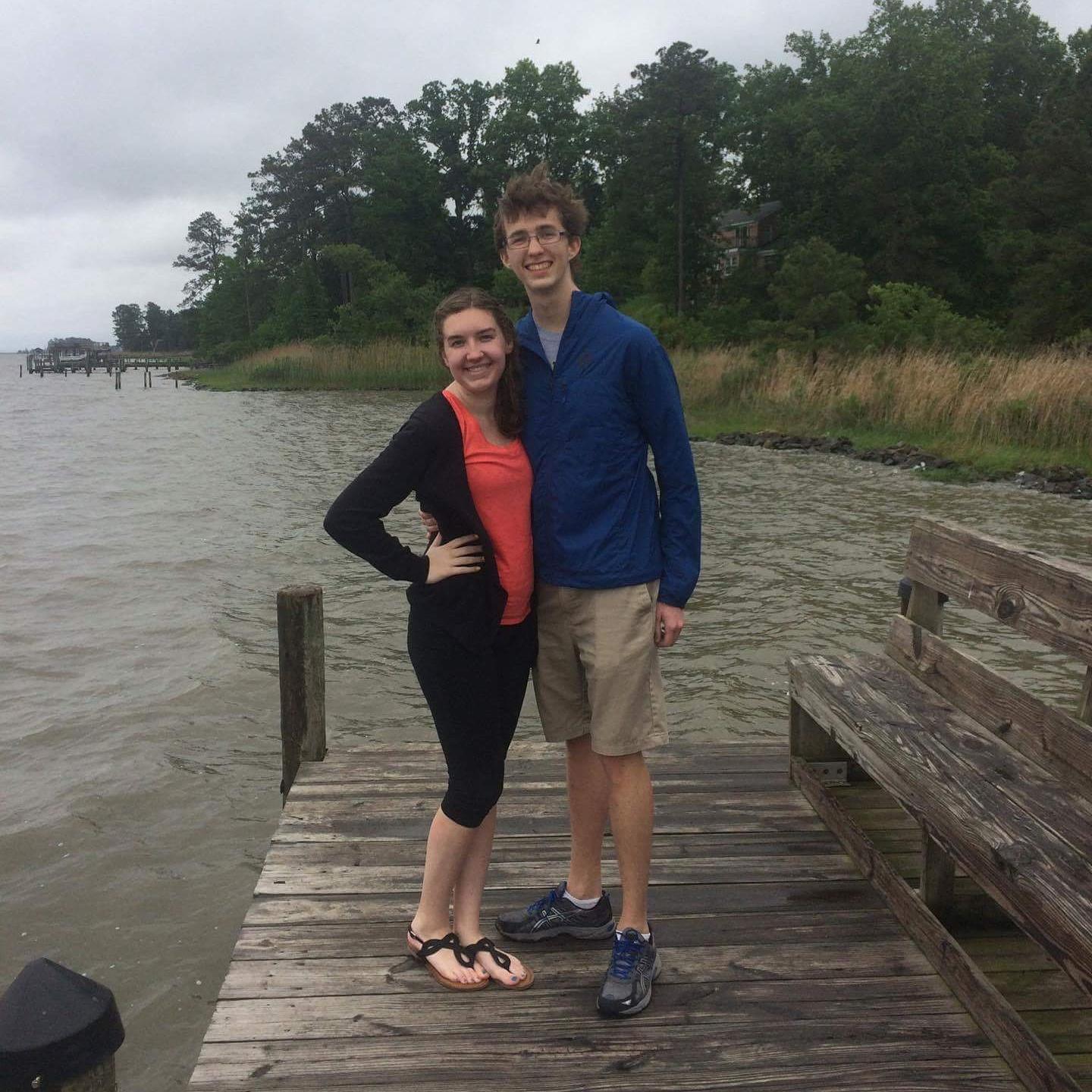 Windy hair, don't care at the choir end-of-year cookout