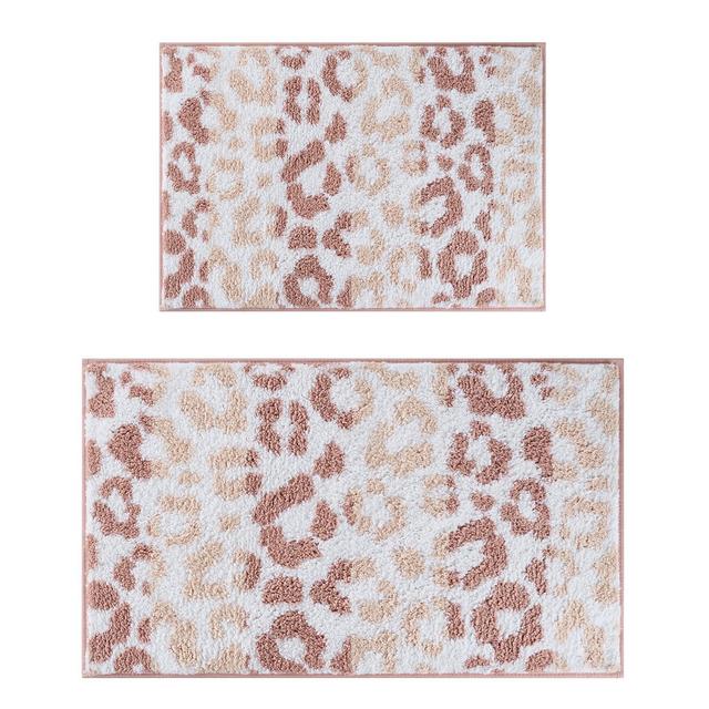 Juicy Couture Ombre Leopard 2-Piece Bath Rug Set