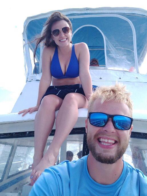 In this photo we are on one of Captain Slates boats. He was the most handsomest 1st mates next to Captain Slate :) It’s so much fun to watch Ethan interact with people.