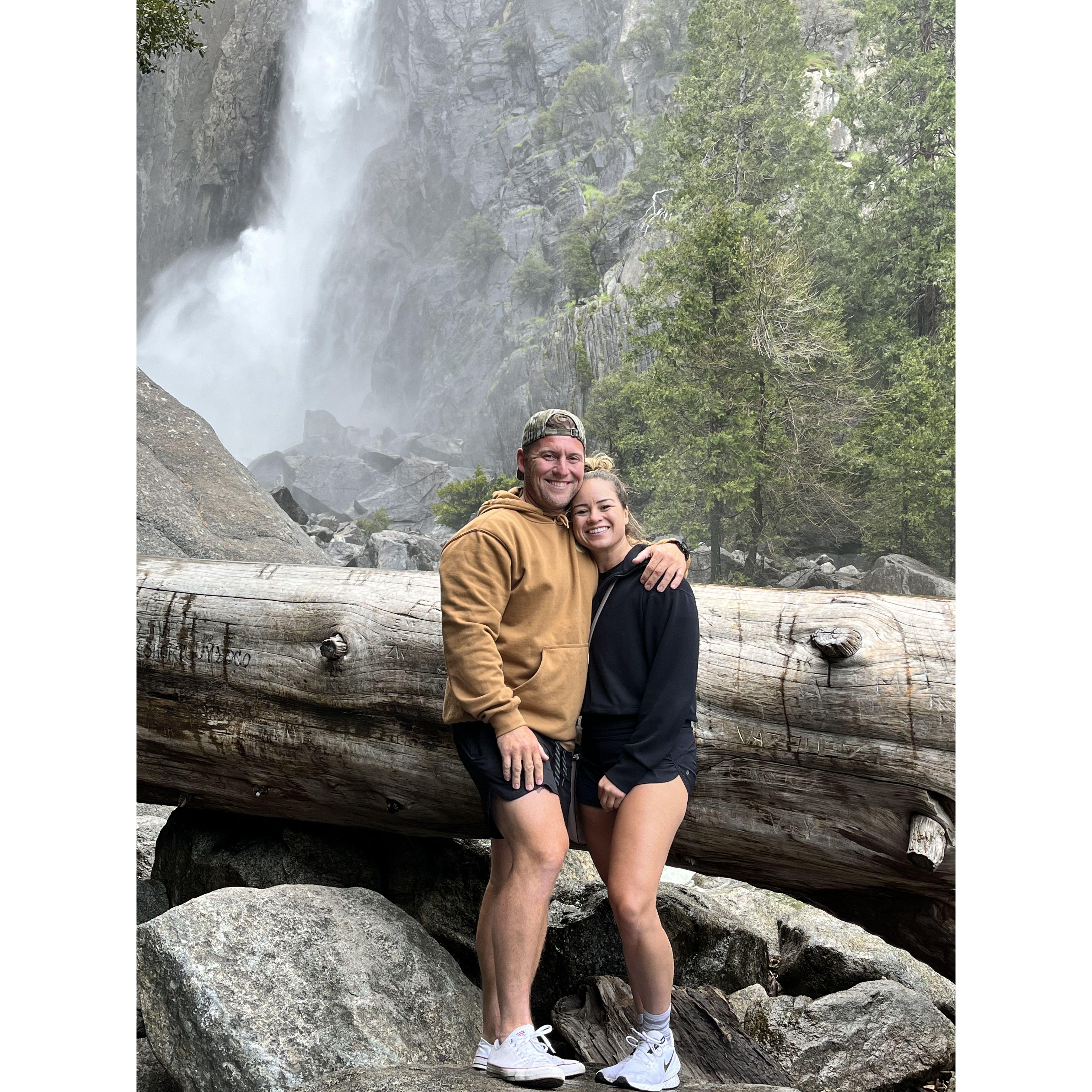 Yosemite before he proposed!