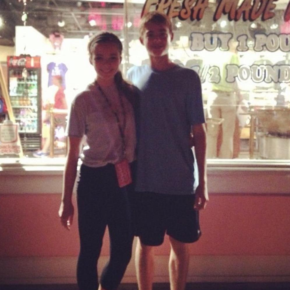 Here we are after our first kiss on the Scooby Doo ride while at Fright Fest in October 2013!.