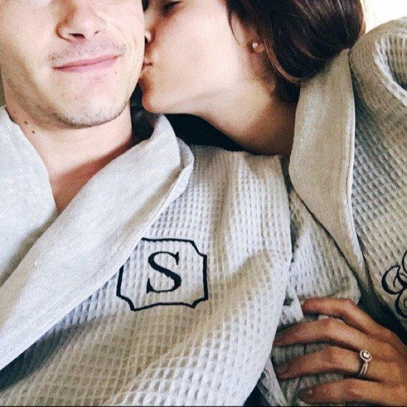 Personalized 100% Cotton Waffle/Terry Spa Robe, Parador Luxury men's and women's Bathwear | Made in Turkey