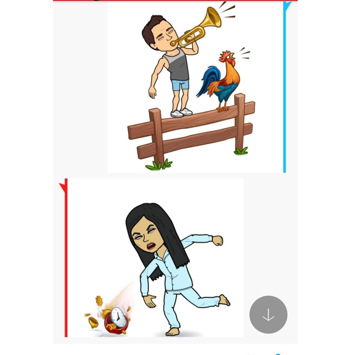 How Colt wakes up versus Nancy