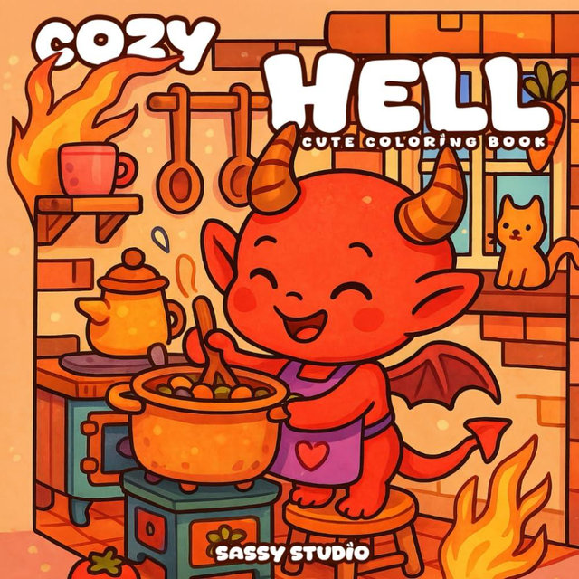 Cozy Hell: Color the Sweetest Side of the Underworld
