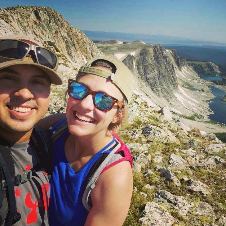 our first official date at the top of Medicine Bow Peak