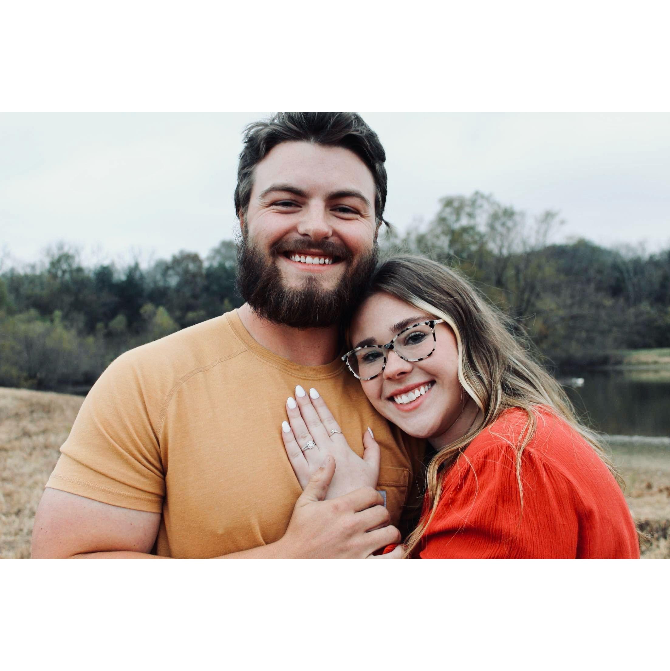 The night we got engaged!