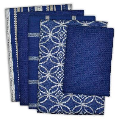 Dishtowel & Dishcloth Set Of 5 Nautical - Design Imports