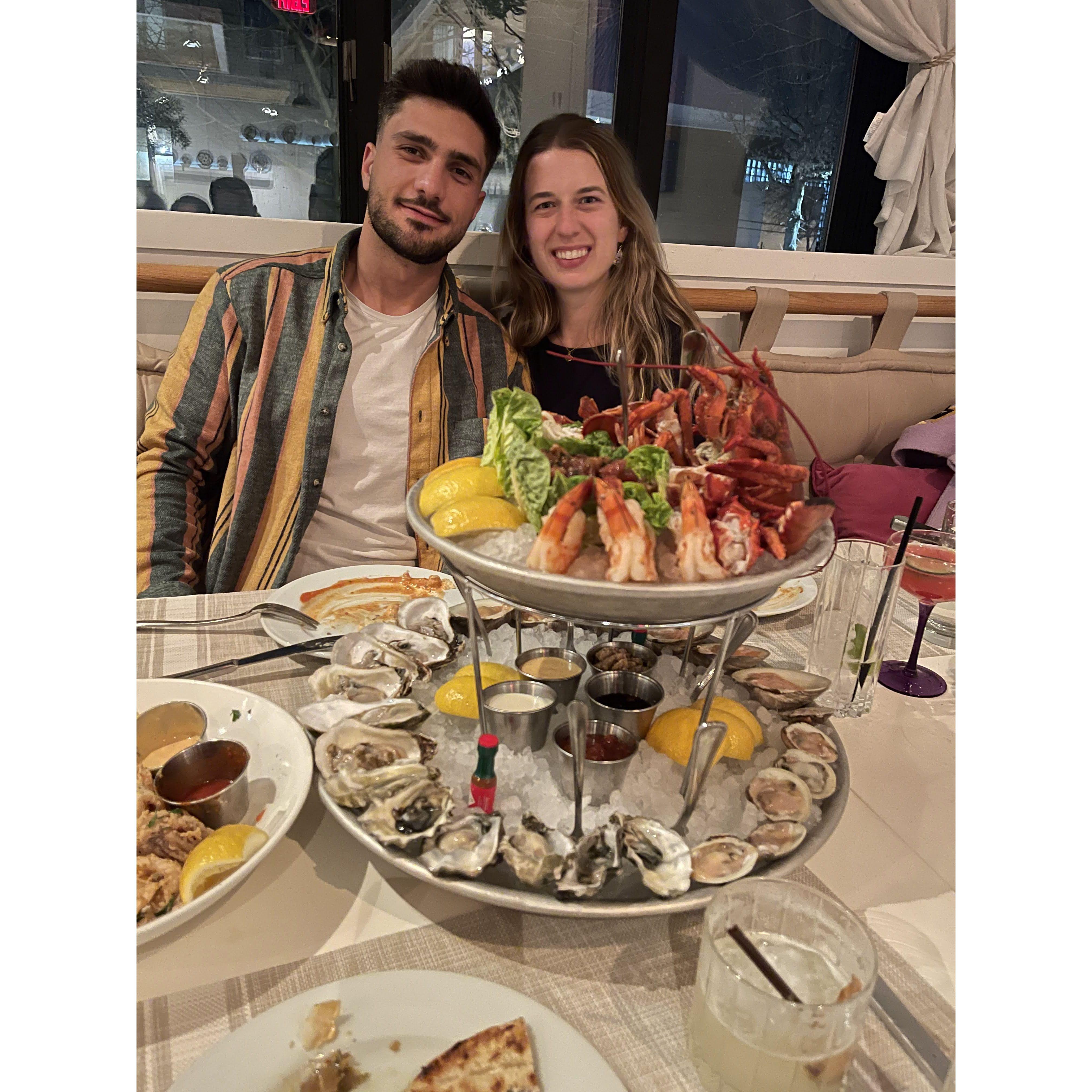 Dinner at Elia!
