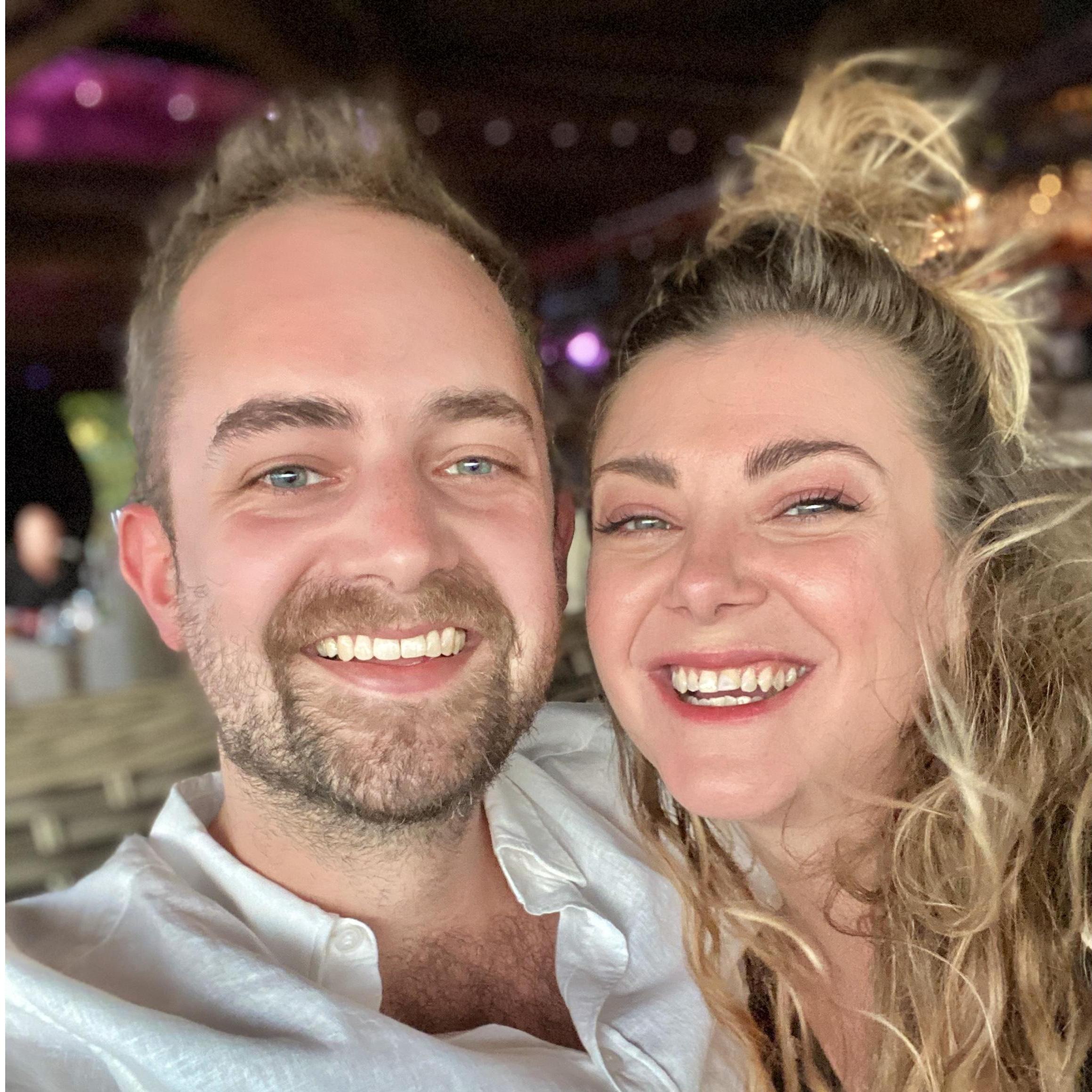 Celebrating Molly's birthday in Cozumel, January 2020.