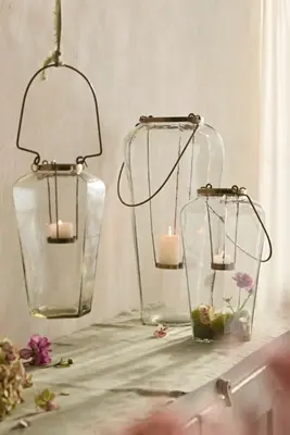 Faceted Glass Lantern