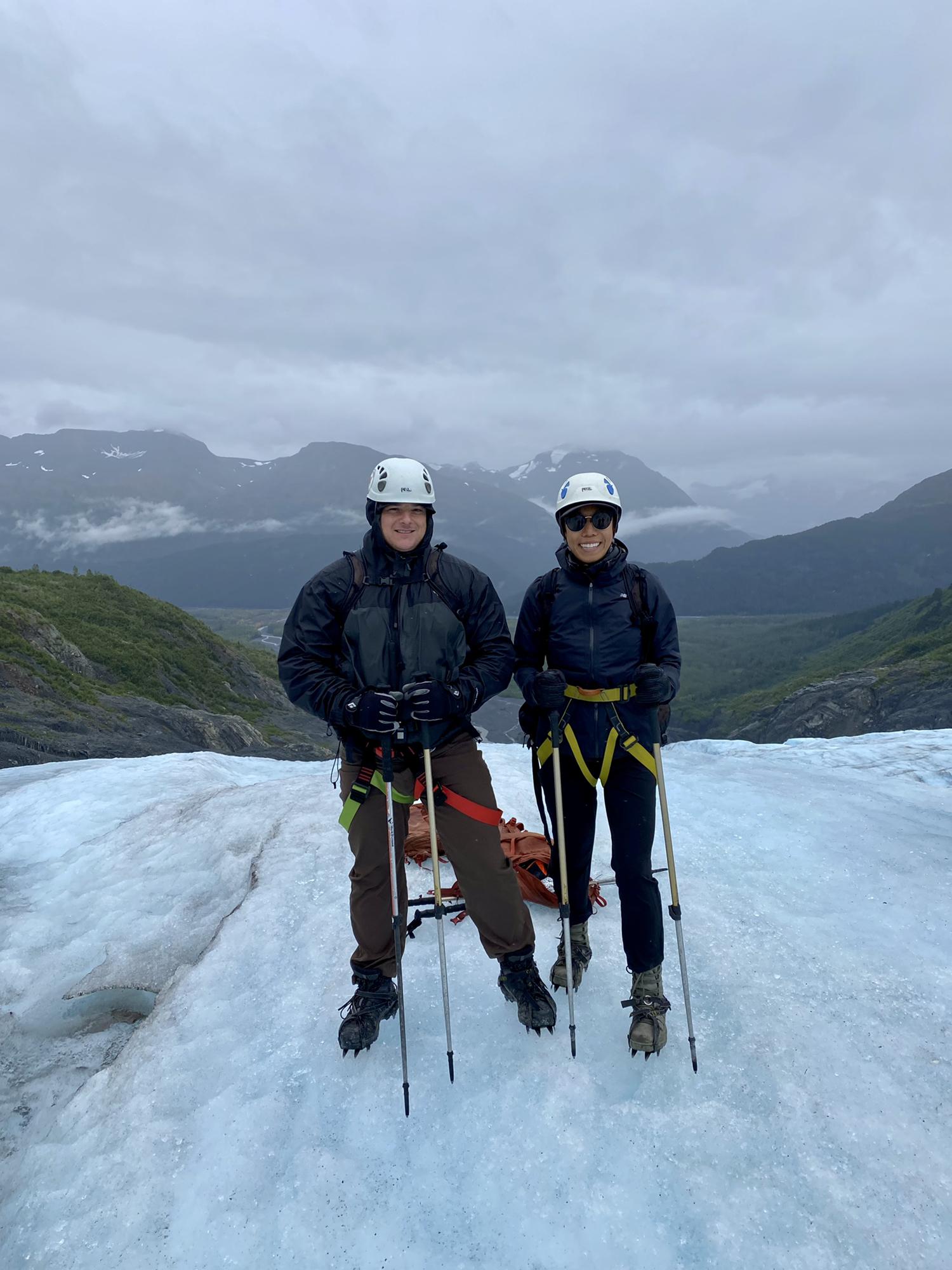 Glacier hiking near Seward, Alaska