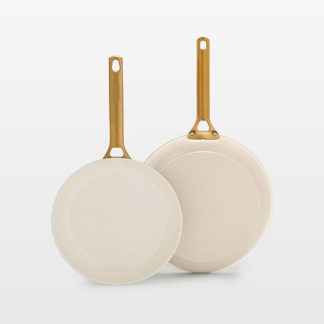 GreenPan ™ Reserve Pro Cream Ceramic Non-Stick Fry Pans, Set of 2