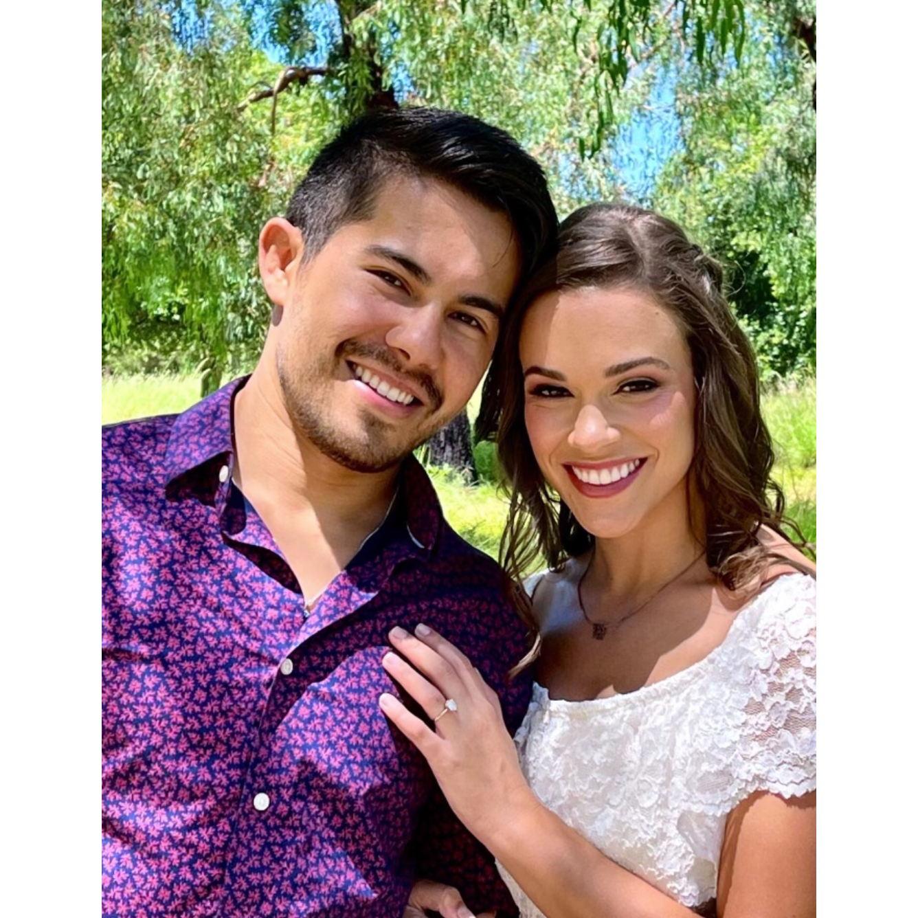Engagement photo shoot in August 2022