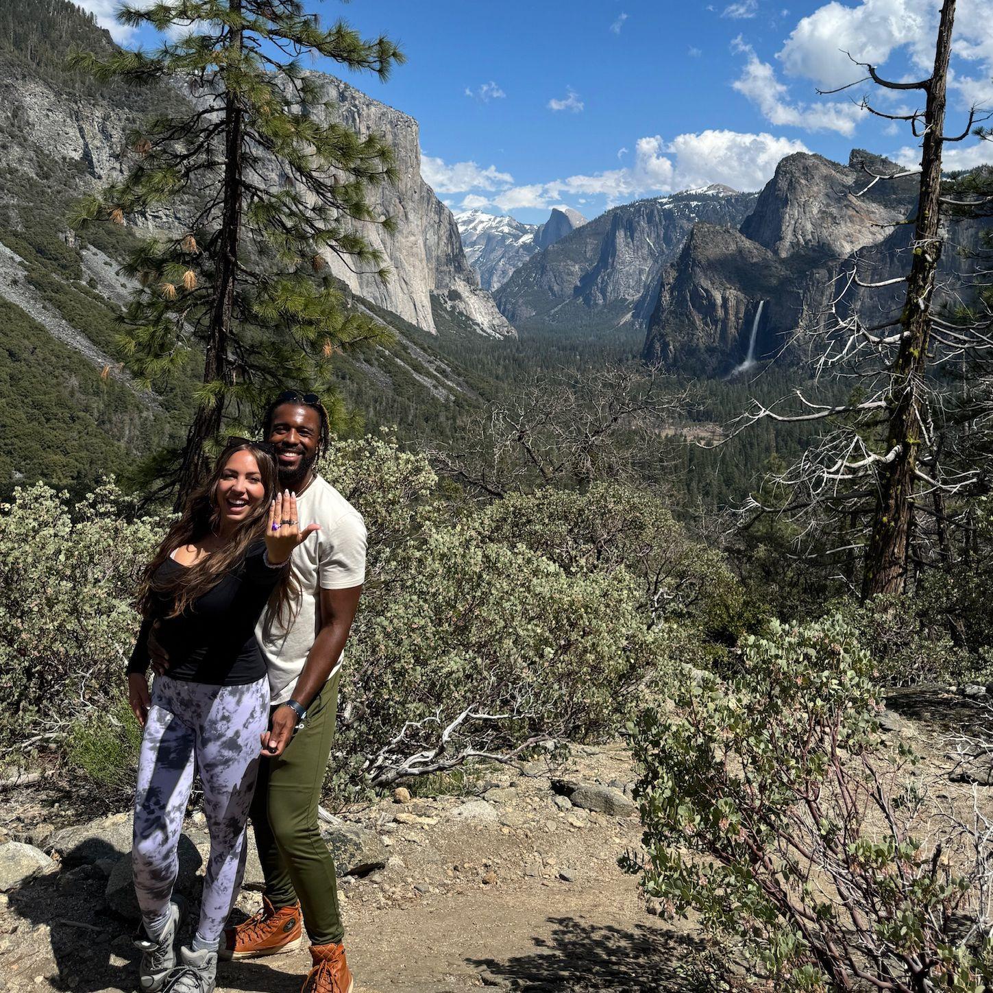 First moments as an engaged couple!