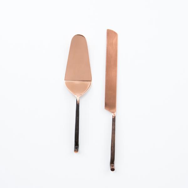 Copper Cake Servers
