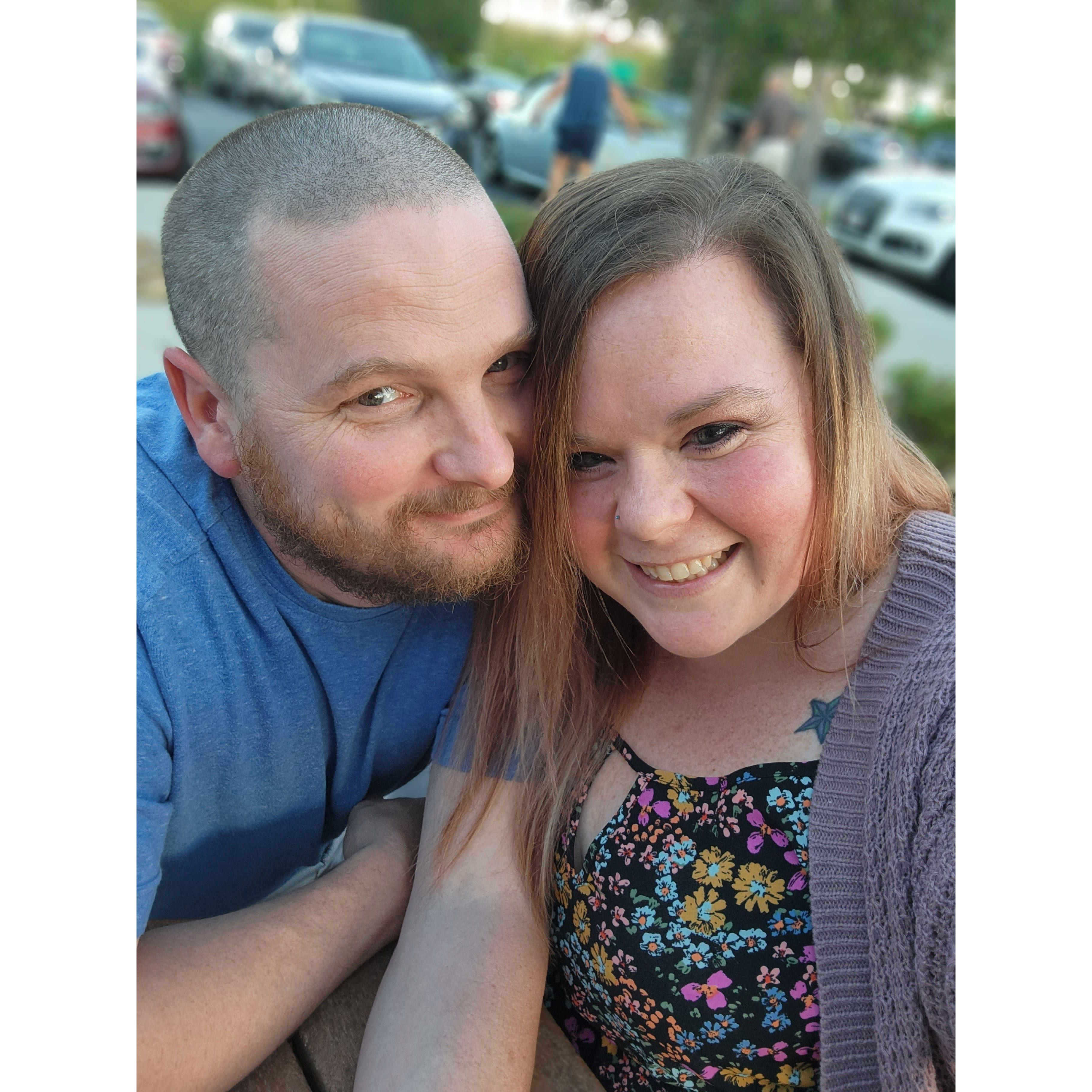 One of our dinner dates in Florida, the night I met his amazing Uncle George and Aunt Michelle.
